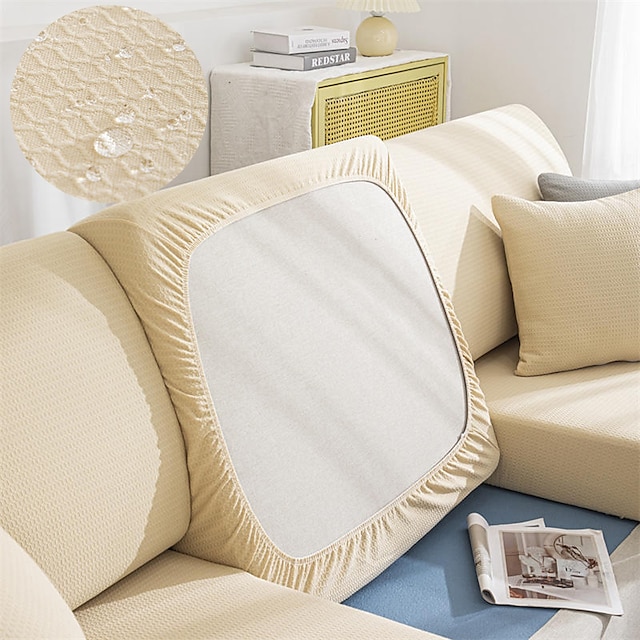  vízálló stretch magic kanapéhuzat ülőpárna huzat kanapé huzat rugalmas kanapé fotel loveseat 4 vagy 3 személyes szürke puha tartós mosható