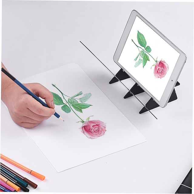  Optical Drawing Board Portable Drawing Board Sketching Tool Sketch Tracing Drawing Board Optical Draw Projector Painting Artifact Sketching Kit for Zero-Based Wizard for Beginners and Kids