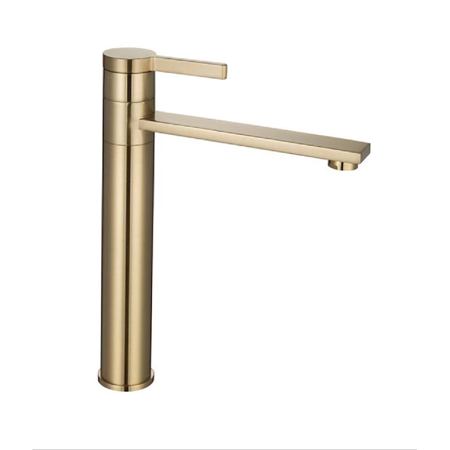  baterie vas baie inaltime 11 inch, baterie chiuveta lavoar robinete montat pe punte, monobloc rotund cu un singur maner robinete din alamă robinete din alamă auriu negru crom