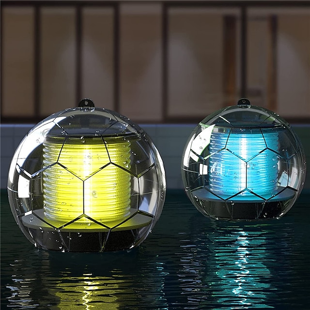  открытый солнечный плавающий свет rgb свет подводный шар садовый светильник управление светом светодиодный красочный для бассейна двор вечерние декоративное освещение