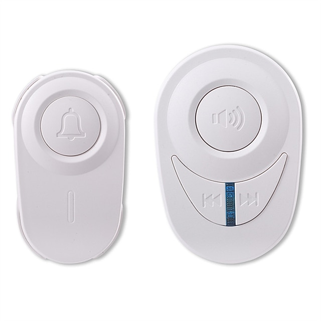  1000 Feet Wireless Doorbell Outdoor Waterproof Smart Home Door Bell US Plug 48 Chords LED Flash Home Classroom Office Security Alarm