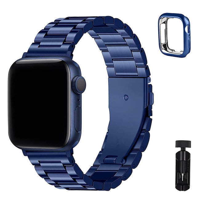  Bracelet Sport Compatible avec Bracelet Apple Watch 38mm 40mm 41mm 42mm 44mm 45mm 49mm avec étui avec tournevis Acier Inoxydable Bracelet de remplacement pour iwatch Ultra 2 Series 9 8 7 SE 6 5 4 3 2