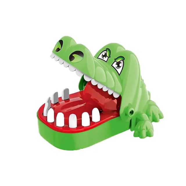  Jucării cu dinți de crocodil - joc distractiv de dentist care mușcă degetul de aligator pentru petreceri pentru copii & farse!