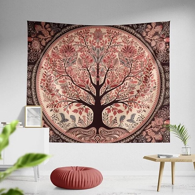 Tree of Life Mandala Hanging Tapestry Wall Art Bohemian Large Tapestry