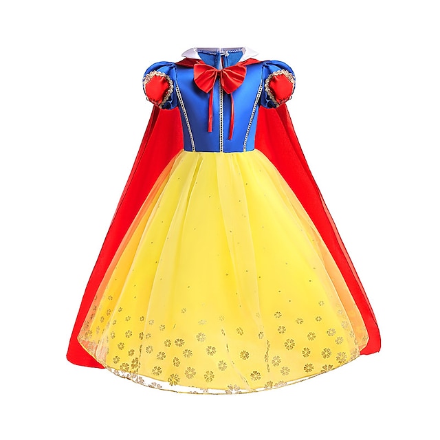  kinderkleidung Mädchen Kleid Party Kleid Farbblock Kurzarm Schulanfang Leistung Besondere Anlässe Gitter Patchwork Modisch bezaubernd Prinzessin Baumwolle Maxi abendkleider Schaukelkleid A Linie Kleid