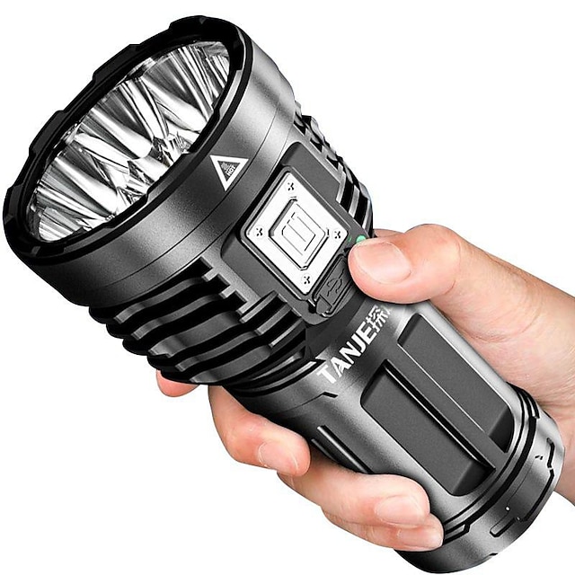  lampe de poche portable super lumineuse usb rechargeable 4 modes lampe torche lampe étanche camping en plein air lumière de travail