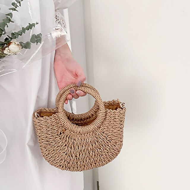 Women's Handbag Crossbody Bag Beach Bag Straw Bag Straw Holiday Beach