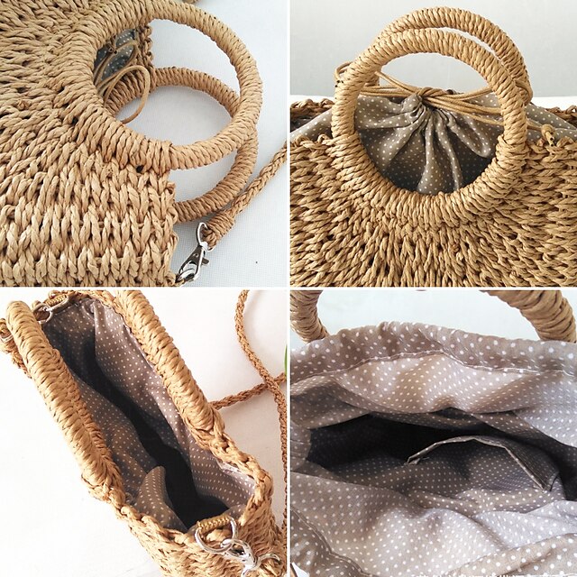 Women's Handbag Crossbody Bag Beach Bag Straw Bag Straw Holiday Beach