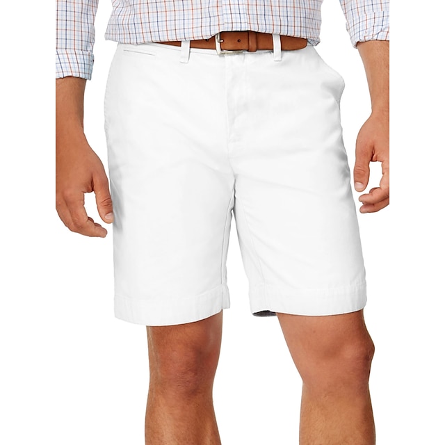 Men's Shorts Linen Shorts Summer Shorts Plain Comfort Breathable ...