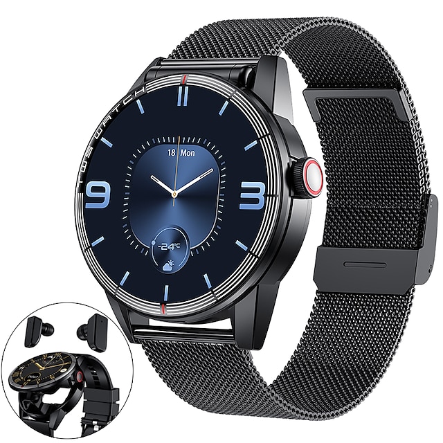  2 in1 smart watch tws oordopjes in smartwatch hifi stereo draadloze headset/muziek spelen/sport/bluetooth call/fitness