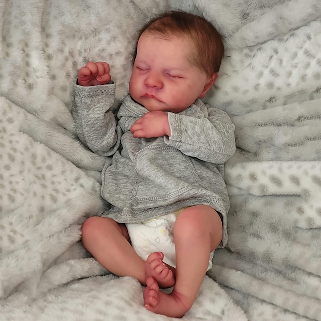  19 אינץ' בובת סיליקון ויניל reborn לוי תינוק בגודל תינוק בן יומו בובת עור תלת מימד מתנה באיכות גבוהה