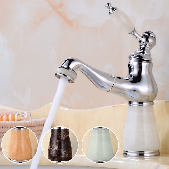  badrumsblandare handfat blandare handfat kort/hög, enkel keramiskt handtag kärlkranar med kall och varm slang för badrumsbadkar