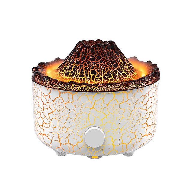  nowy kreatywny wulkan lawa aromaterapeuta na biurko domowy nawilżacz symulacja pierścień dymny aromaterapeuta płomienia