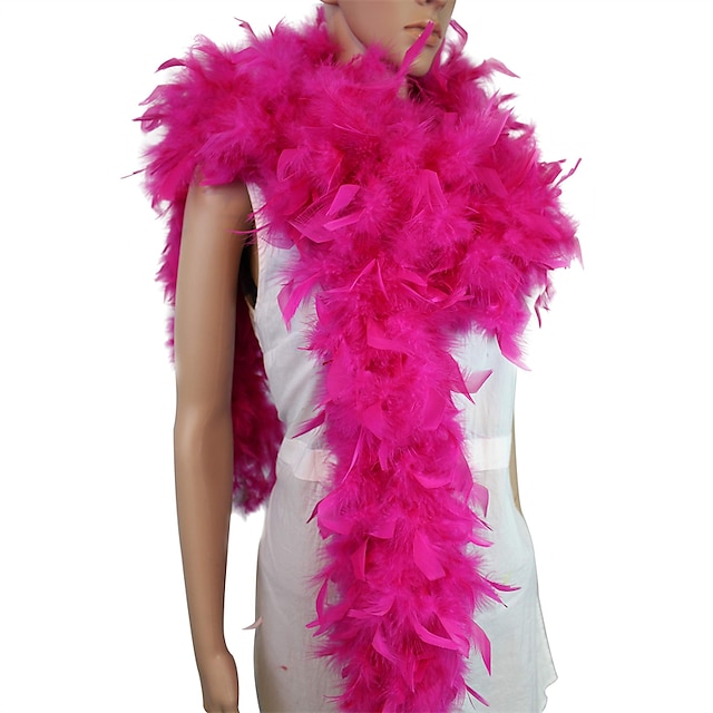  80 Gram 2 yards Long Chandelle Feather Boa 10 Color Great for Party Wedding Halloween Costume Festival Tree Decoration