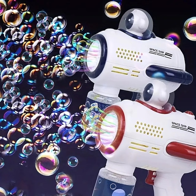  1pc Space Astronaut Design Bubble Machine Handheld Fully Automatic Bubble Gun Toy For Children