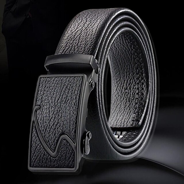 Men's Sashes Belt Men's belt Waist Belt Silver Wine Red PU Leather ...