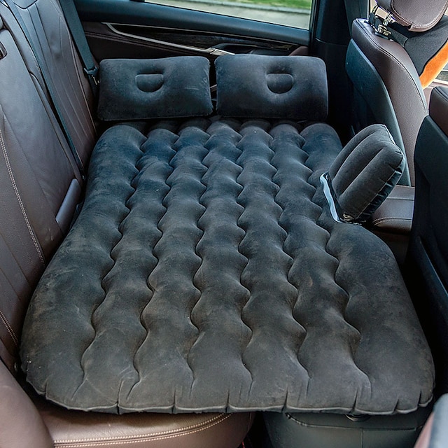  nadmuchiwany materac podróżny do samochodu uniwersalny na tylne siedzenie wielofunkcyjna poduszka na sofę zewnętrzna mata kempingowa poduszka w magazynie