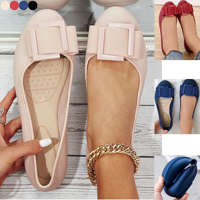 Women's Flats Clear Shoes Jellies Shoes Comfort Shoes Outdoor Beach Solid Color Summer Flat Heel Open Toe Elegant Casual Comfort PVC Loafer Black Red Blue