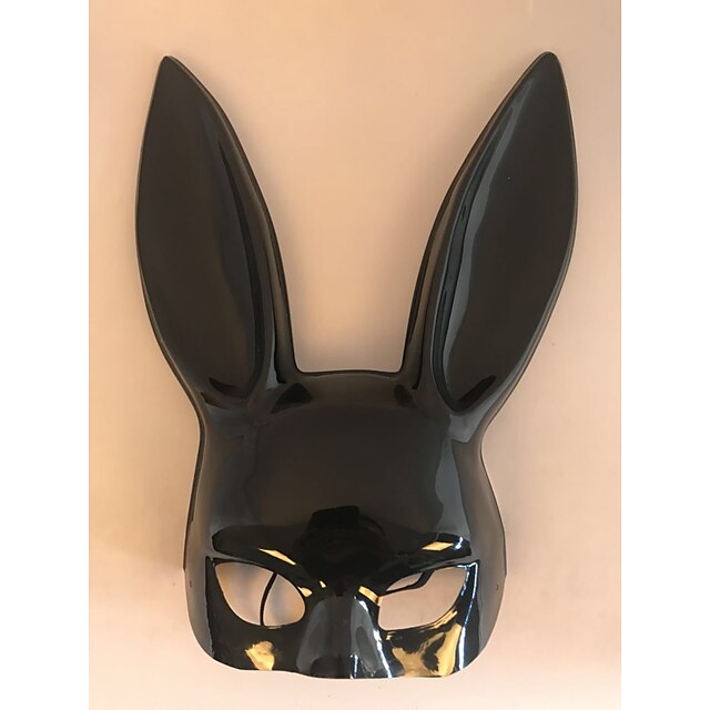  Bunny Mask Rabbit Half Face Mask Sexy Costume Easy Halloween Costumes for Birthday Party Easter Halloween