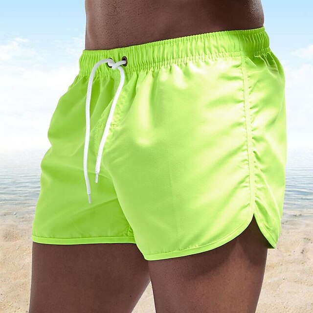Men's Board Shorts Swim Shorts Swim Trunks Pocket Drawstring Straight