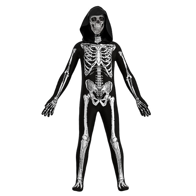  Skeleton / Skull Cosplay Costume Party Costume Masquerade Kid's Boys Girls' Outfits Cosplay Performance Party Halloween Halloween Masquerade Mardi Gras Easy Halloween Costumes