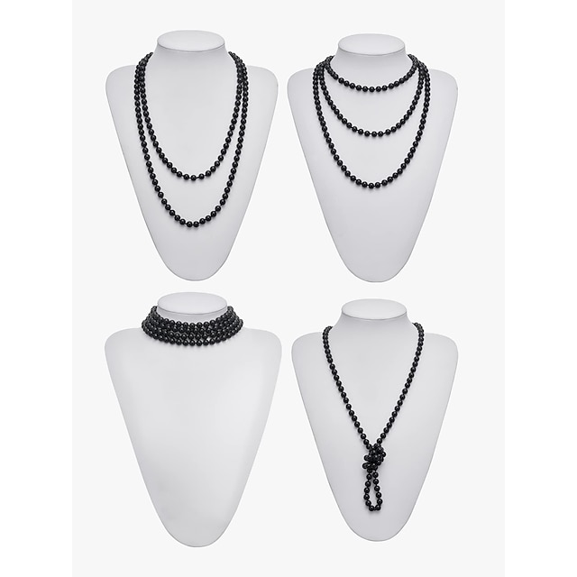 Roaring 20s Pearl Tassel Earrings Costume Accessories main image 1
