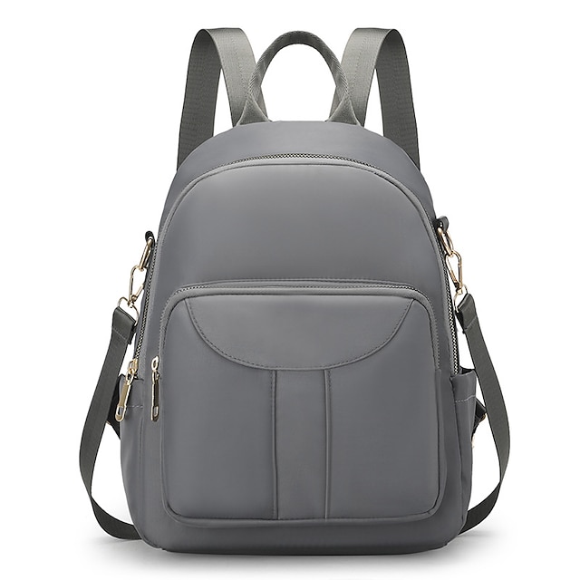  kvinnlig pack nylon kvinnor laptop ryggsäck mode väska axel rygg väska stil enfärgade ryggsäckar för flickor bokväska