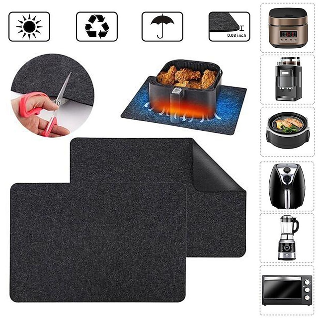 Heat Resistant Mat for Air Fryer, Heat Resistant Pad Countertop Protector Mat Coffee Maker Mat