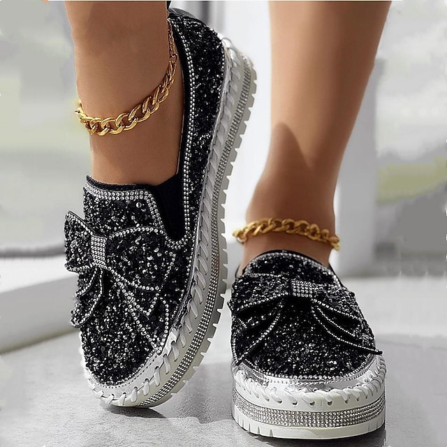 Gold Sapphire Marble Women's Slip On Sneakers