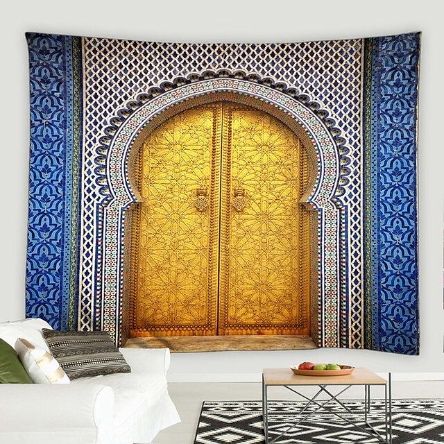 Morocco Architecture Hanging Tapestry Wall Art Large Tapestry Mural 