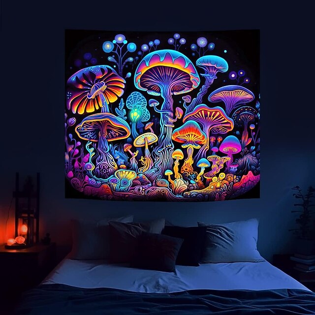 Blacklight Tapestry UV Reactive Glow in the Dark Glow Party Neon ...