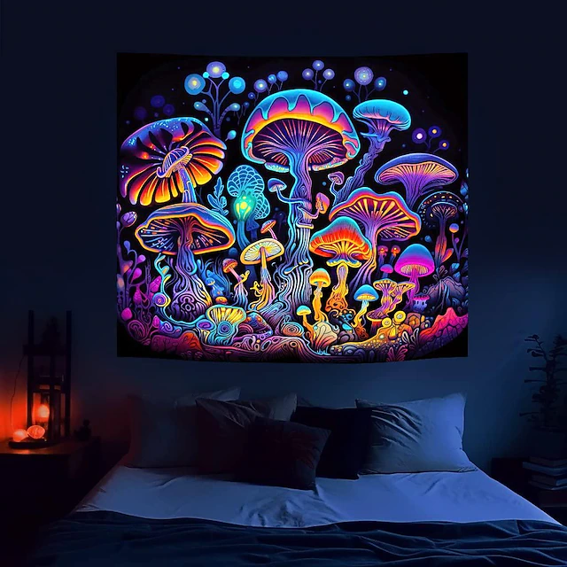 Blacklight Tapestry UV Reactive Glow in the Dark Glow Party Neon ...
