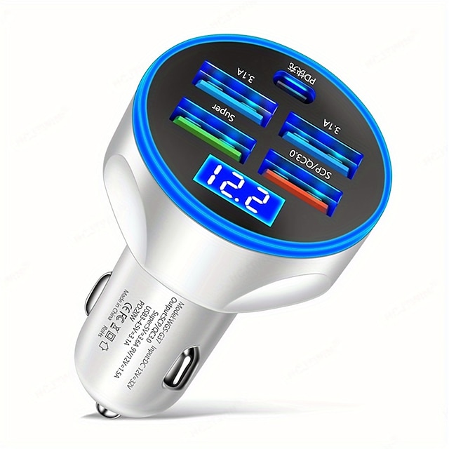  250w pd incarcator auto usb incarcare rapida tip c adaptor telefon usb in masina pentru incarcator rapid auto