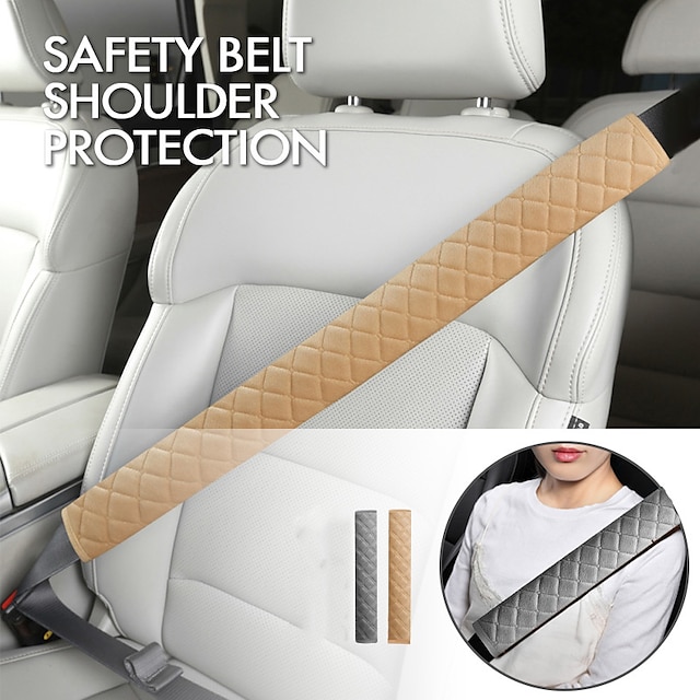 Starfire 1 pc 25.5in capas de cinto de segurança extra longo para adultos crianças super macio cinta de cinto de segurança almofada para auto ombro pescoço protetor peito almofada auto acessórios