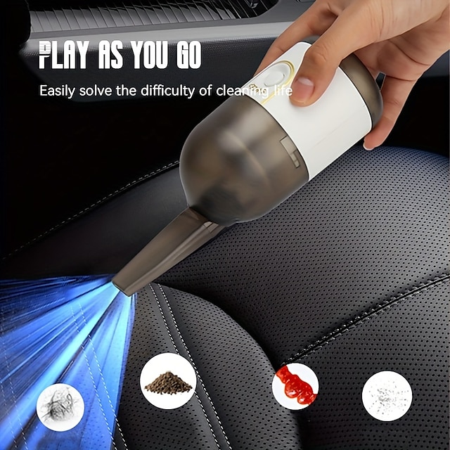  Mini Portable Car Vacuum Cleaner With USB Charging Desktop High-Power Vacuum Cleaner 2200PA Suction Power