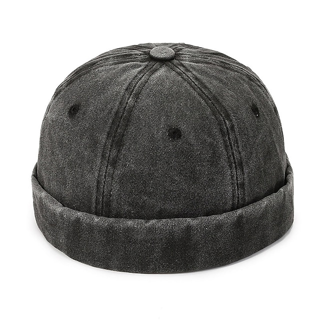  Unisex Docker Cap Klobouky bez okraje Černá Fialová Bavlna Vyprané Cestování Plážový styl Venkovní Dovolená Bez vzoru Nastavitelná Módní