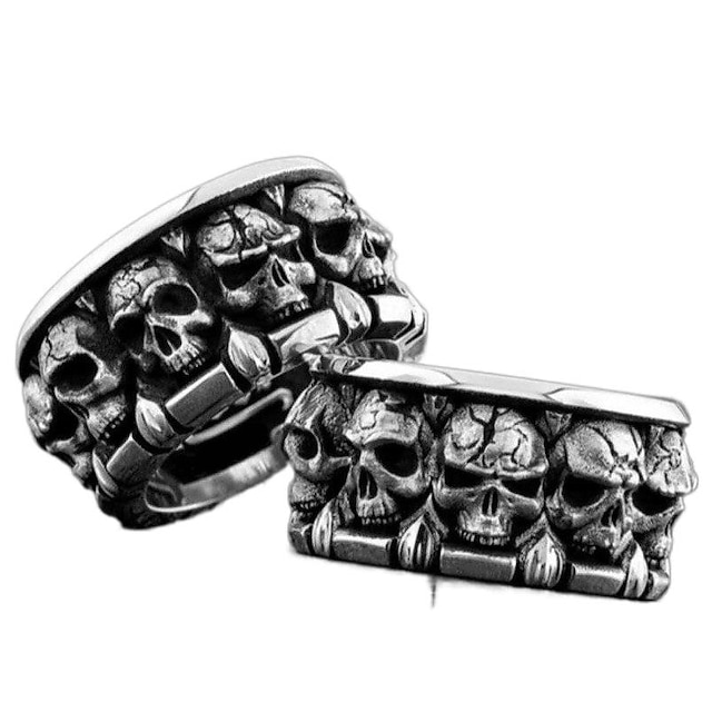  Retro Vintage Punk & Gothic Medieval Nordic Rings Pirate Viking Men's Women's Skull Masquerade Party / Evening More Accessories