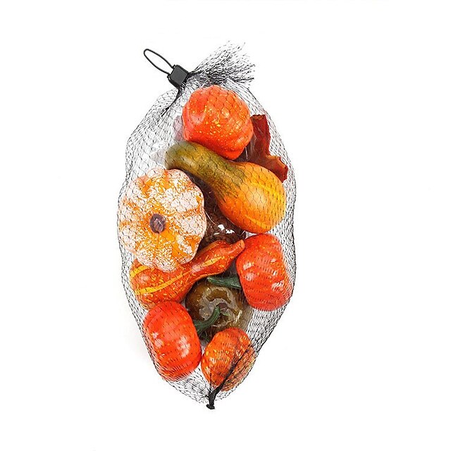  1 pc ensemble de citrouilles artificielles thanksgiving citrouilles artificielles décoration de la maison ensemble assortiment de fausses citrouilles de récolte d'automne mini citrouilles de récolte