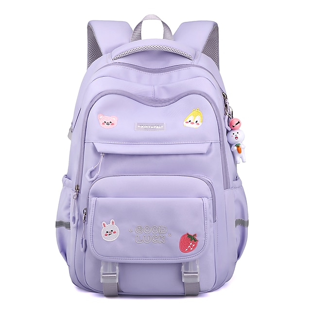  School Backpack Bookbag Cartoon Kawii for Student Boys Girls Multi-function Wear-Resistant Breathable Polyester Oxford Cloth School Bag Back Pack Satchel 22 inch, Back to School Gift