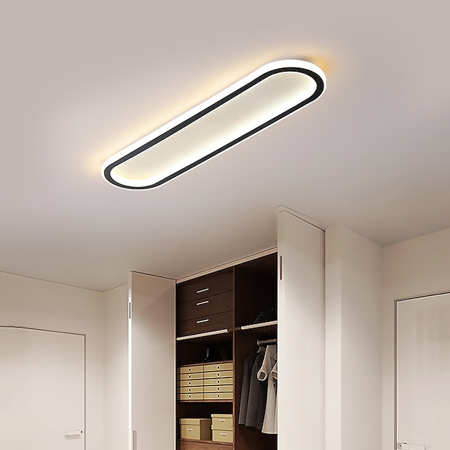  Plafonnier LED moderne 15,6-39 pouces plafonnier encastré 16-42 watts luminaire suspendu en métal adapté au salon chambre salle à manger bureau couloir ac110v ac220v