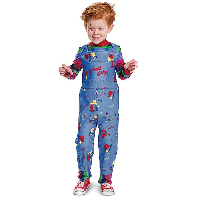  Chucky Elokuva ja TV-teemojen asut Chuckyn morsian Cosplay-Asut Asut Cosplay Elokuva-cosplay for Poikien Tyttöjen Lasten Naamiaiset