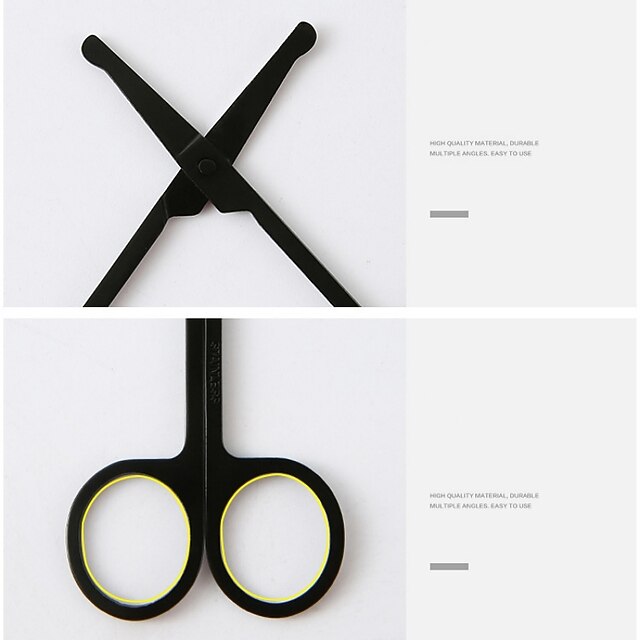 Nose Hair Scissors Stainless Steel Round Head Beauty Trimmer Nose Hair