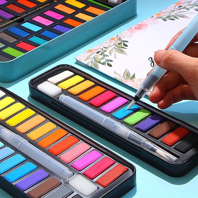  Pinsel für Ölmalerei F Wasserfarben Geschenkbox Regenbogen Kunststoff Bleistifte 1 für Erwachsene Künstler