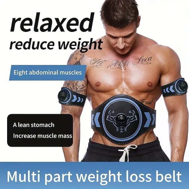  Abdominal Muscle Training Fitness Waist Belt For Fat Burning And Weight Loss Exercise Abdominal Trainer