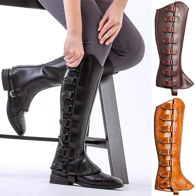  Retro Vintage Punk & Gothic Medieval Renaissance Armor Leg Warmers Gaiters Boot Covers Leg Guards Viking Crusader Elven Women's Halloween Casual Daily LARP Shoe Cover