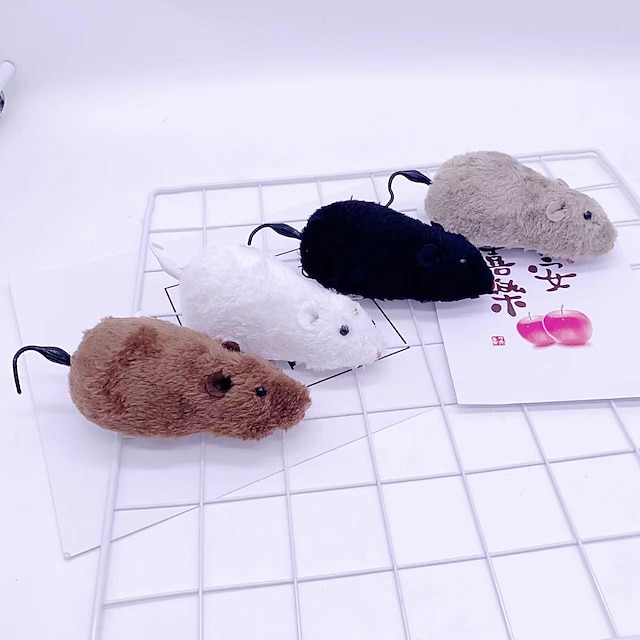  peluche à remonter simulée petite souris souris à enroulement peut sauter et remuer sa queue jouet chien chat Vente en gros