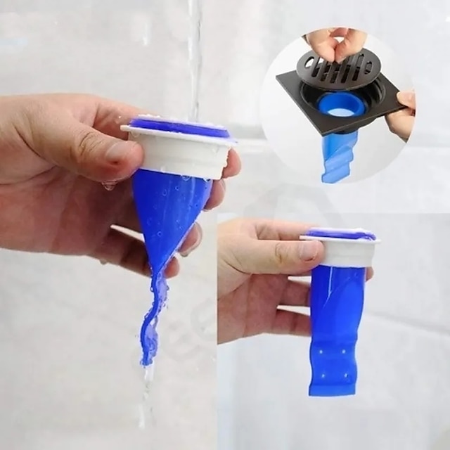  2 pièces silicone sol drain anti-odeur fuite noyau dans le tuyau d'eau draininner noyau cuisine salle de bain égout joint fuite déodorant