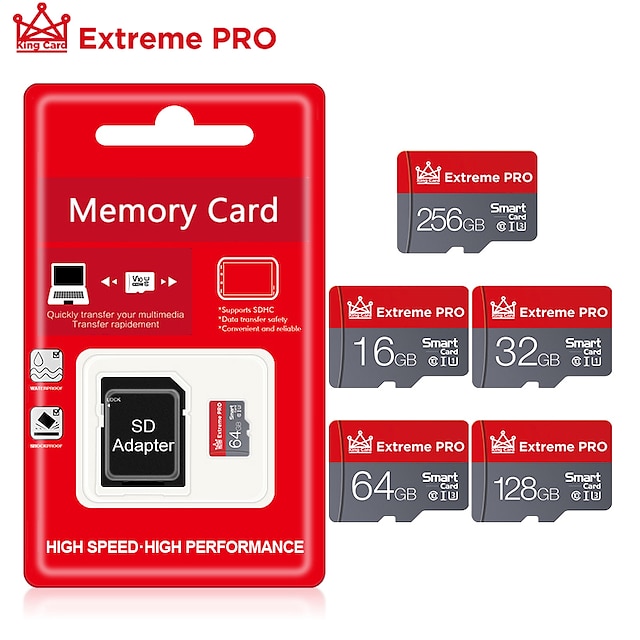  minnekort 64gb klasse 10 flash-kort 128gb 256gb tarjeta 64gb micro tf sd-kort for smarttelefon