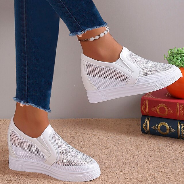 slip on wedges women's shoes