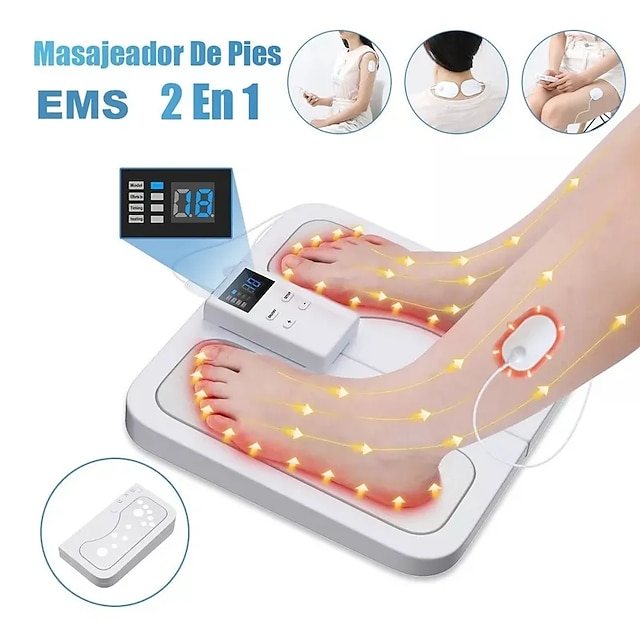  Fußzirkulation Ems & Zehner-Nerven-Muskel-Massagegerät, elektrischer Fußstimulator, verbessert die Durchblutung, Füße, Beine, Durchblutungsmaschine